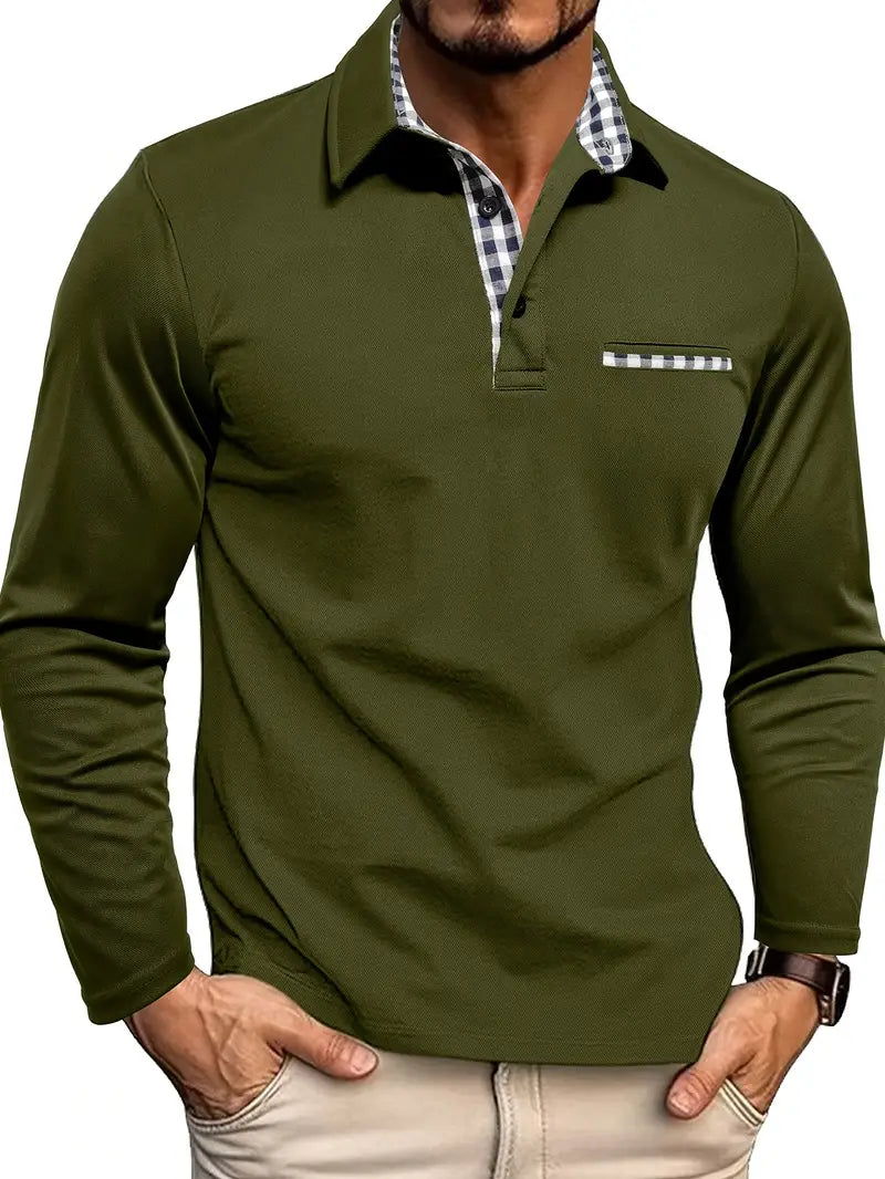 Vintém d'Ouro - Camisa polo de mangas longas