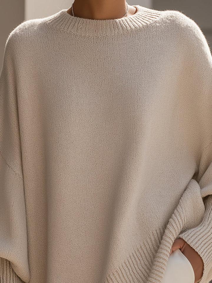 Vintém d'Ouro - Suéter poncho oversized