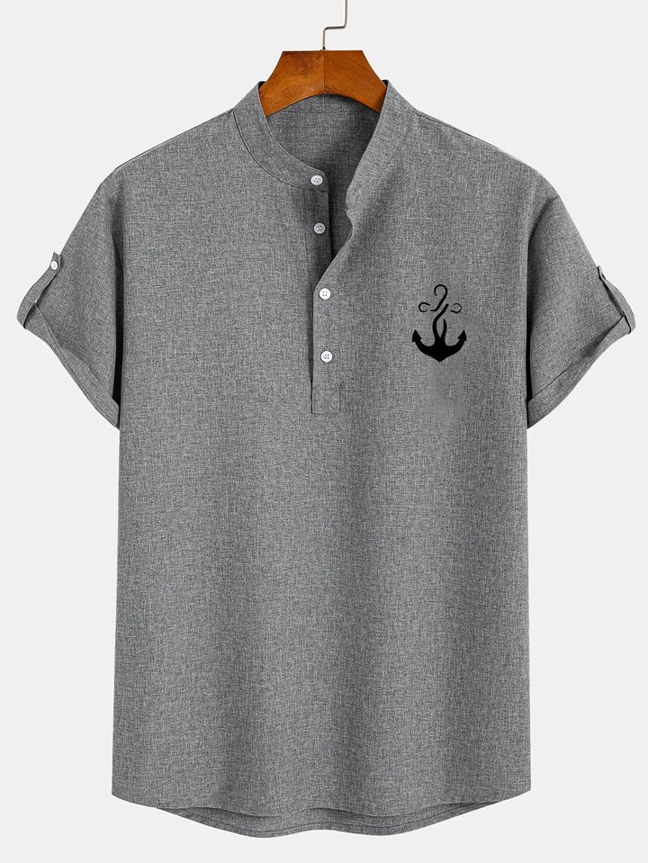 Vintém d'Ouro - Camisa Elegante com Colarinho Moderno