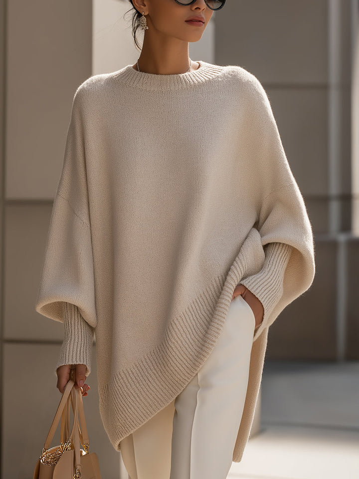 Vintém d'Ouro - Suéter poncho oversized