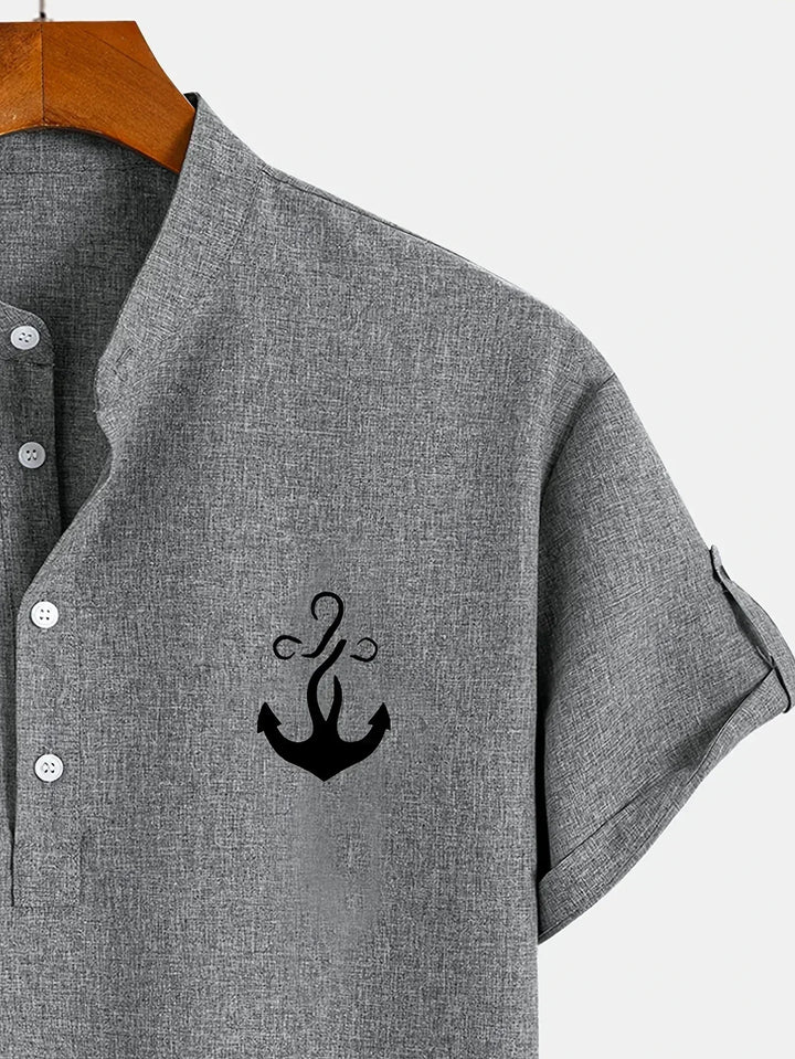 Vintém d'Ouro - Camisa Elegante com Colarinho Moderno