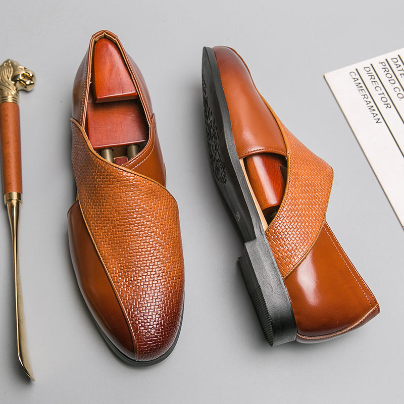 Vintém d'Ouro - Mocassins de couro vintage