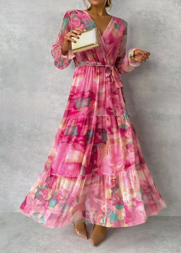 Vintém d'Ouro - Vestido Floral Envolvente