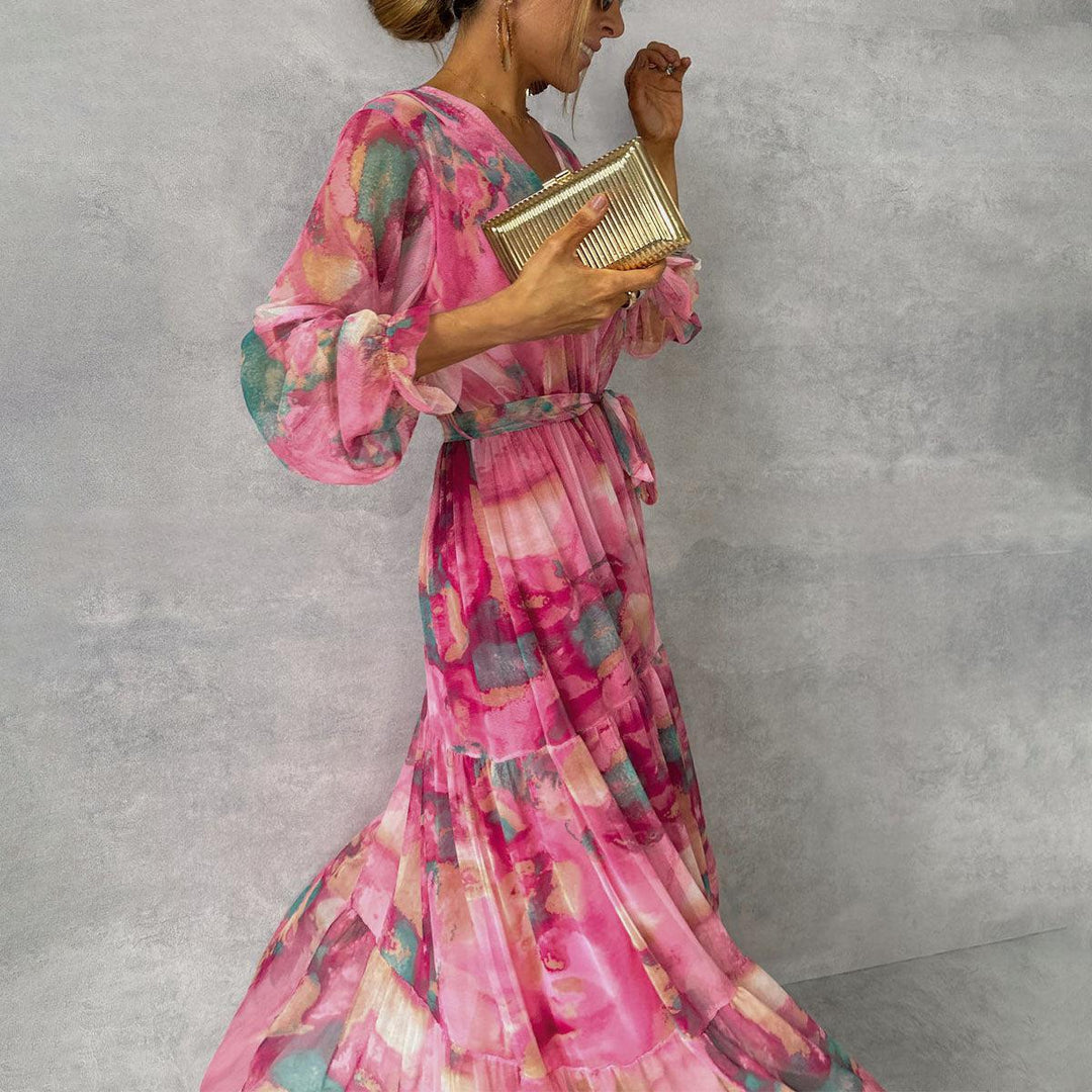 Vintém d'Ouro - Vestido Floral Envolvente
