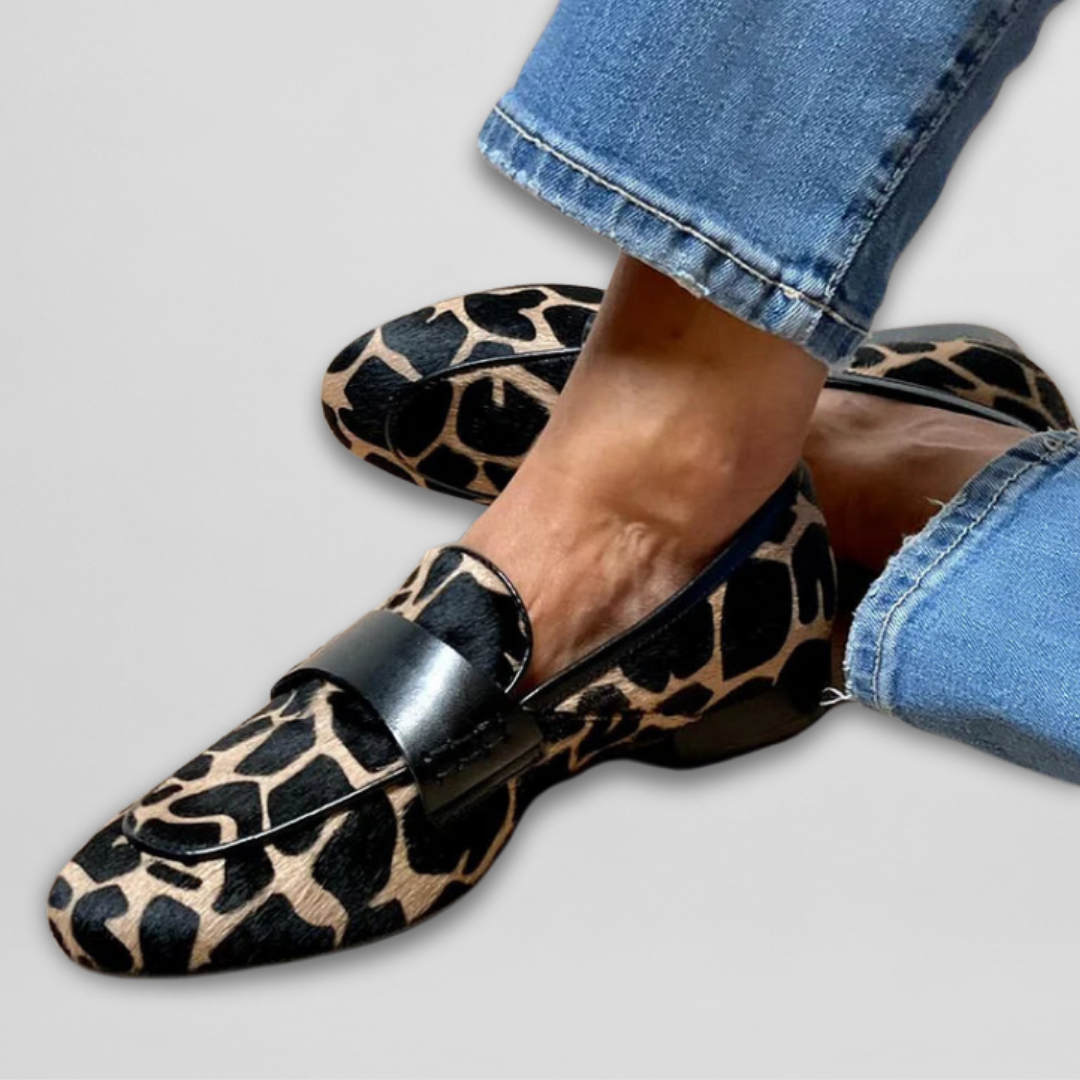 Vintém d'Ouro - Mocassim com estampa animal