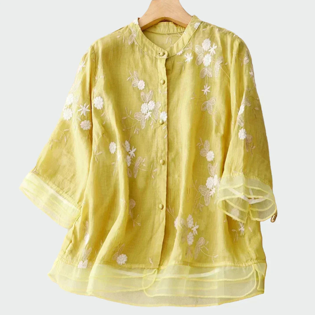 Vintém d'Ouro - Camisa bordada
