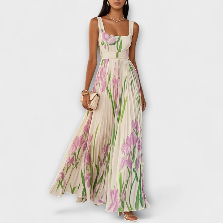 Vintém d'Ouro - Vestido Maxi em Chiffon