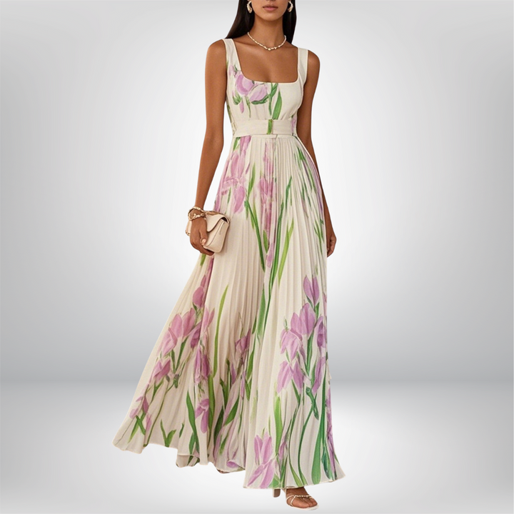 Vintém d'Ouro - Vestido Maxi em Chiffon