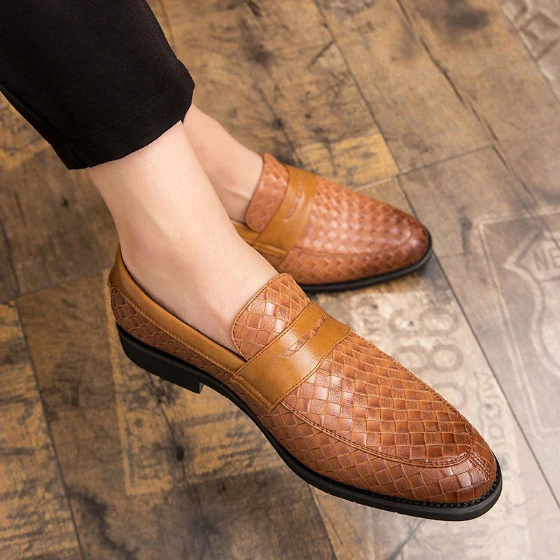 Vintém d'Ouro - Mocassins elegantes em tecido
