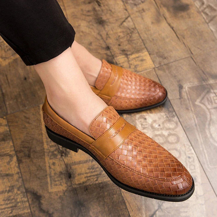 Vintém d'Ouro - Mocassins elegantes em tecido