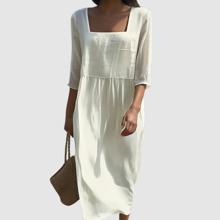 Vintém d'Ouro - Vestido Casual em Linho