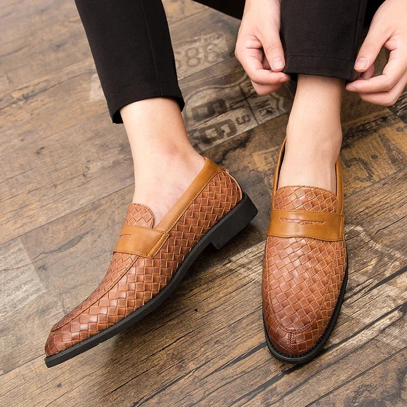 Vintém d'Ouro - Mocassins elegantes em tecido