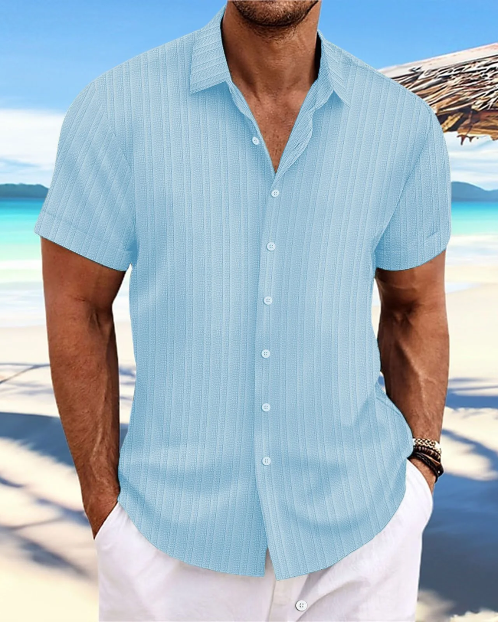 Vintém d'Ouro - Camisa casual de manga curta