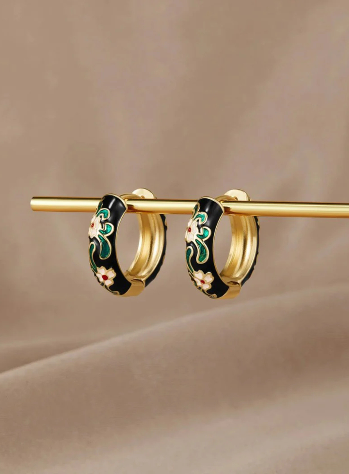 Vintém d'Ouro - Brincos Flores Radiantes