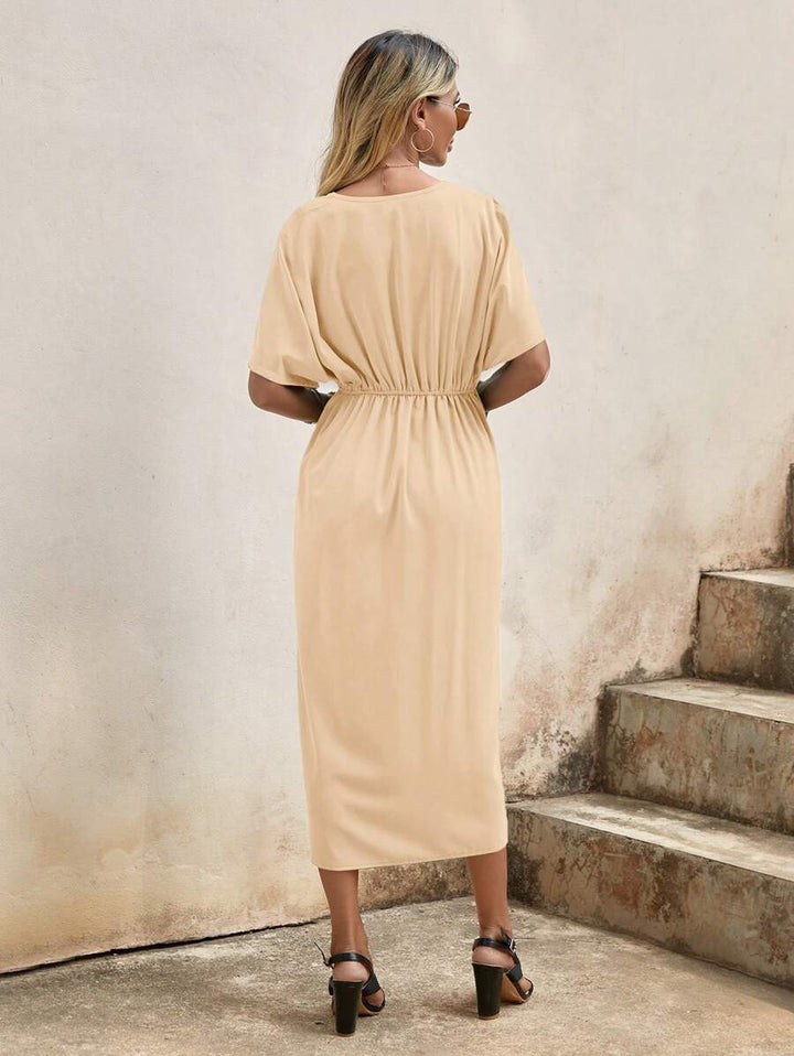 Vintém d'Ouro - Vestido Midi Envelope