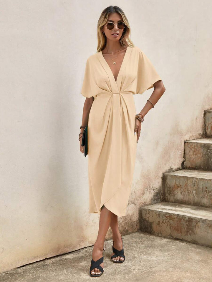 Vintém d'Ouro - Vestido Midi Envelope