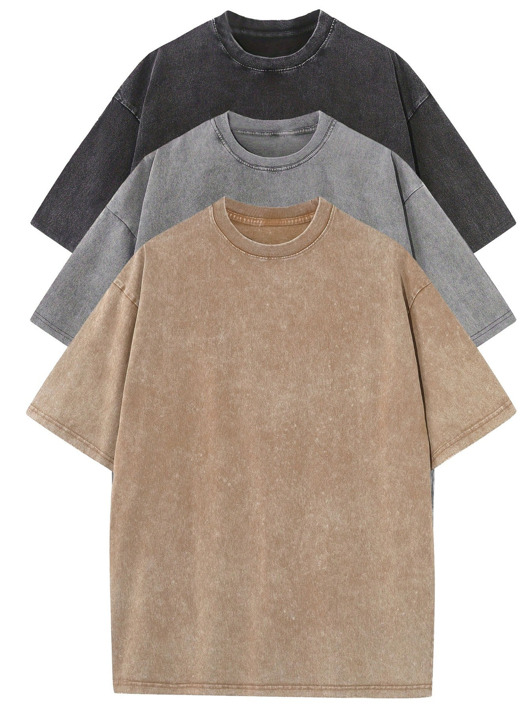 Vintém d'Ouro - Conjunto de t-shirts de algodão casual tamanho grande