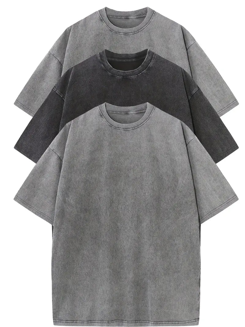 Vintém d'Ouro - Conjunto de t-shirts de algodão casual tamanho grande