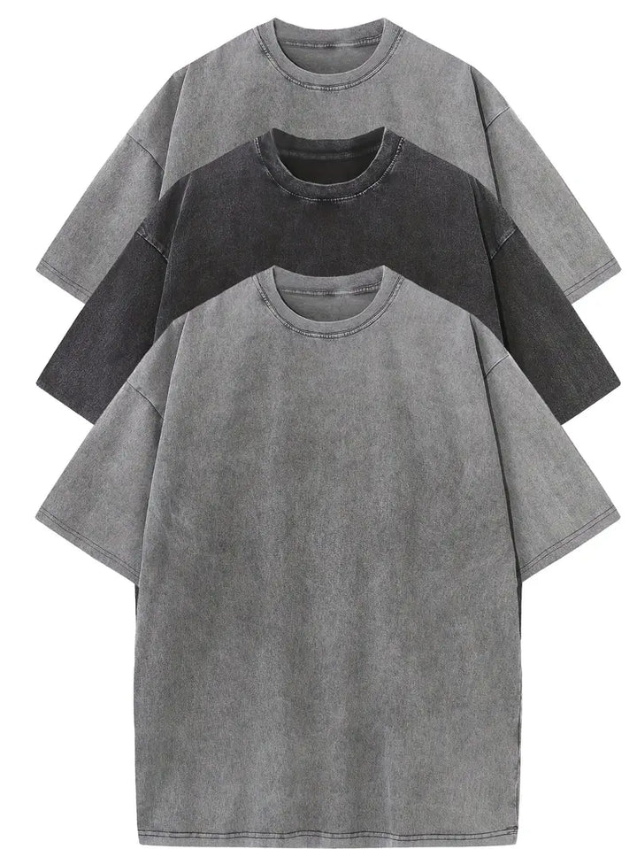 Vintém d'Ouro - Conjunto de t-shirts de algodão casual tamanho grande