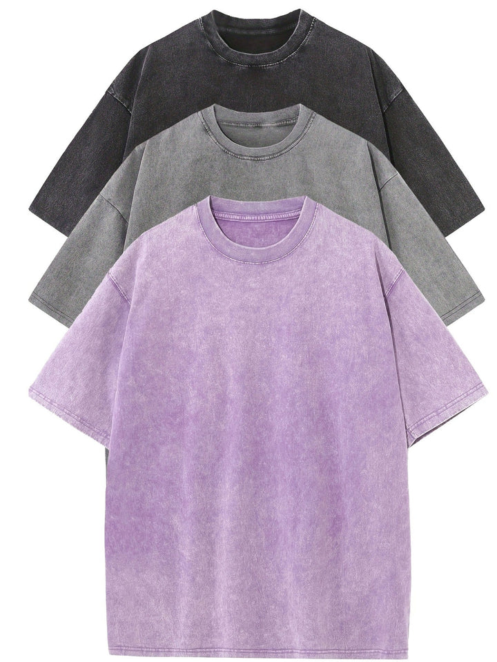 Vintém d'Ouro - Conjunto de t-shirts de algodão casual tamanho grande