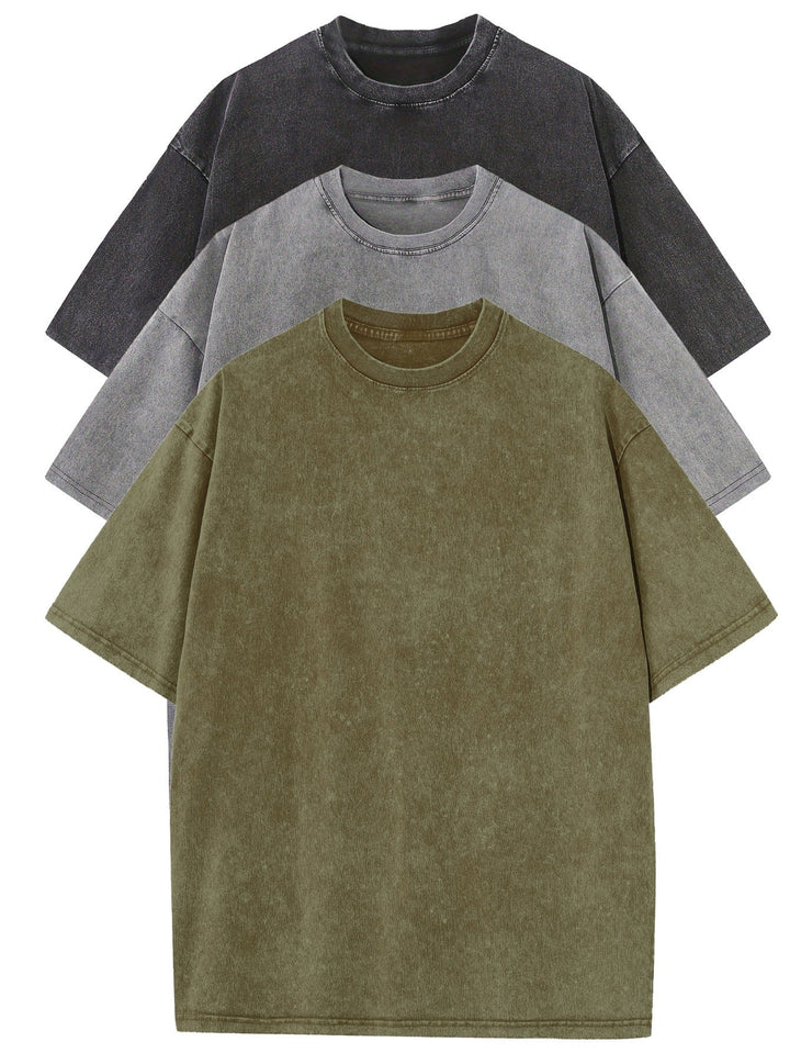 Vintém d'Ouro - Conjunto de t-shirts de algodão casual tamanho grande