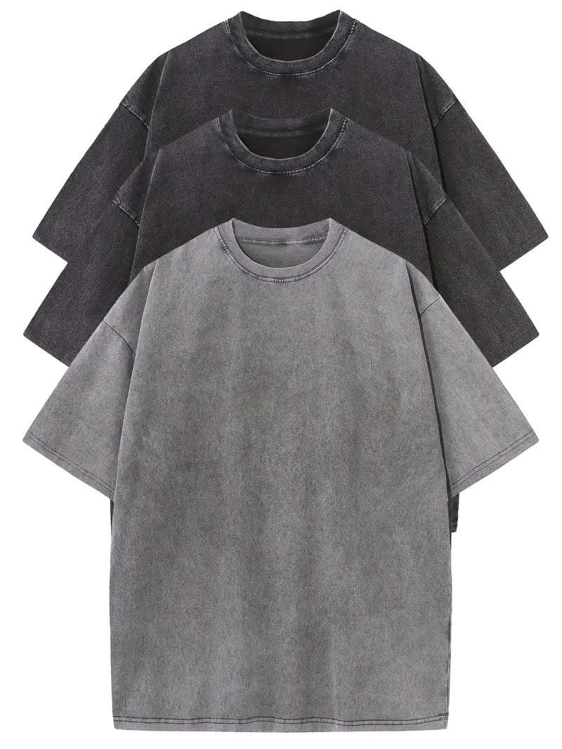 Vintém d'Ouro - Conjunto de t-shirts de algodão casual tamanho grande