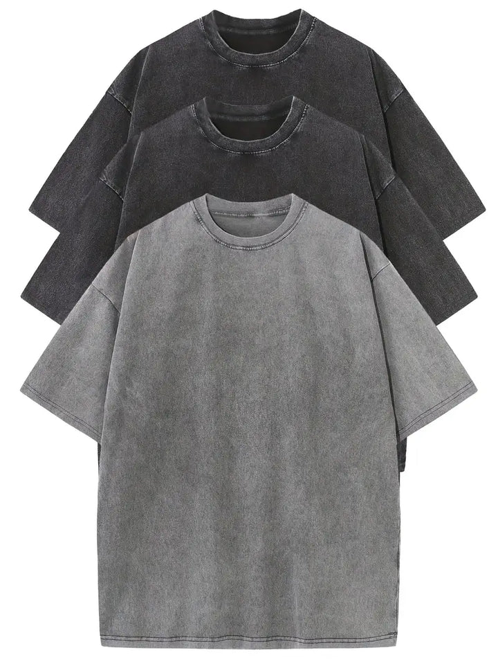 Vintém d'Ouro - Conjunto de t-shirts de algodão casual tamanho grande