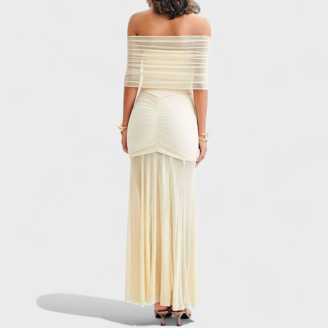 Vintém d'Ouro - Vestido longo de malha