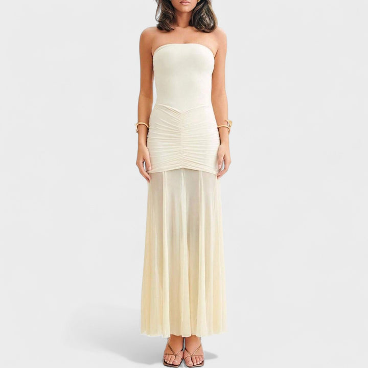 Vintém d'Ouro - Vestido longo de malha