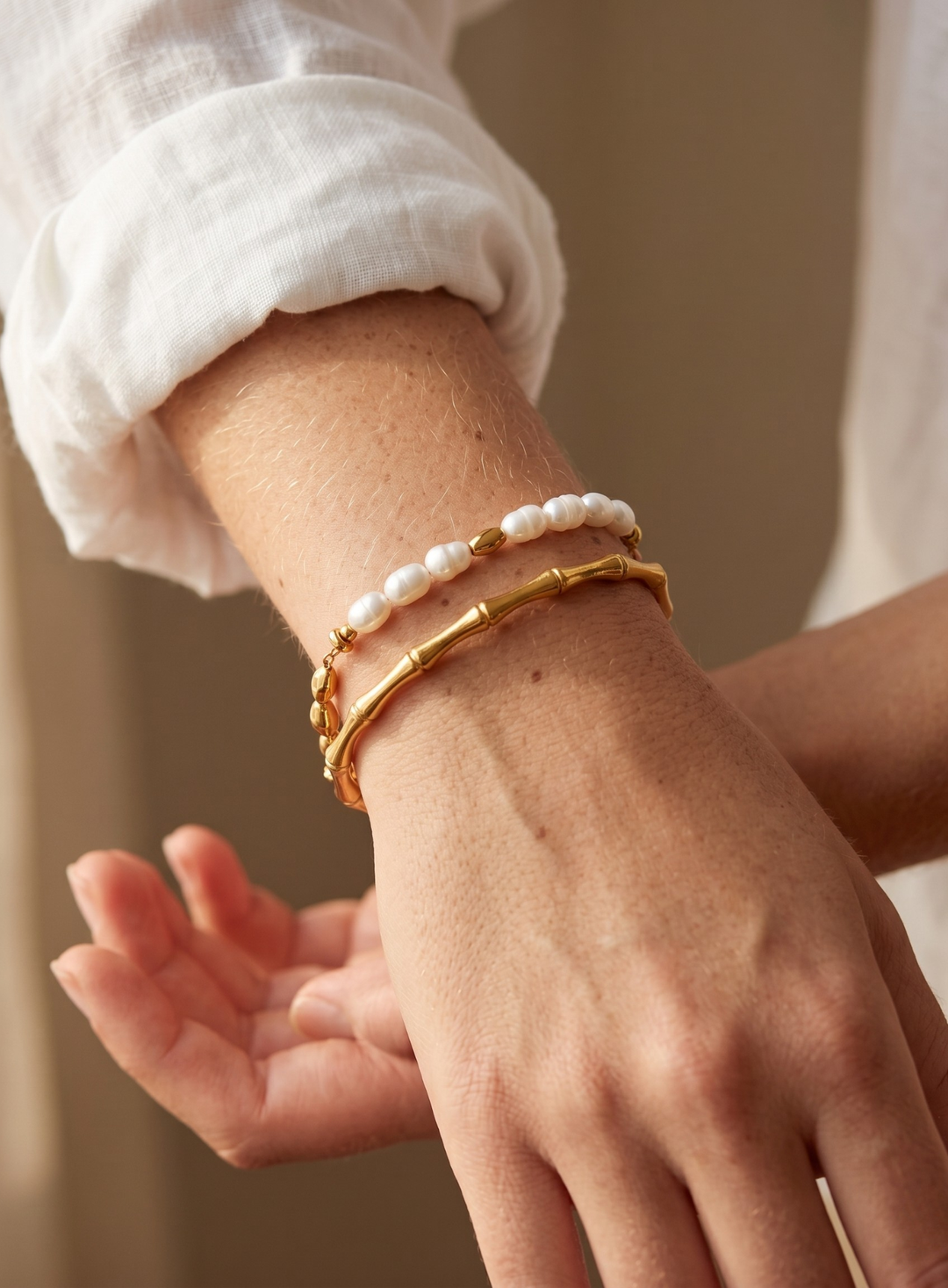 Vintém d'Ouro - Pulseira Elegância Orgânica