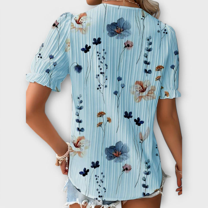 Vintém d'Ouro - Blusa com decote em V