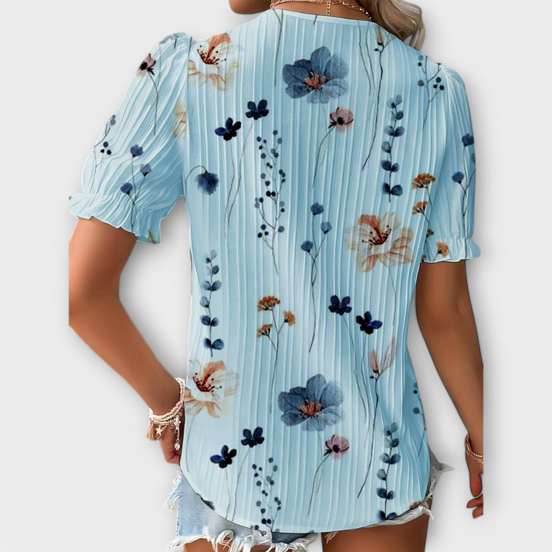 Vintém d'Ouro - Blusa com decote em V