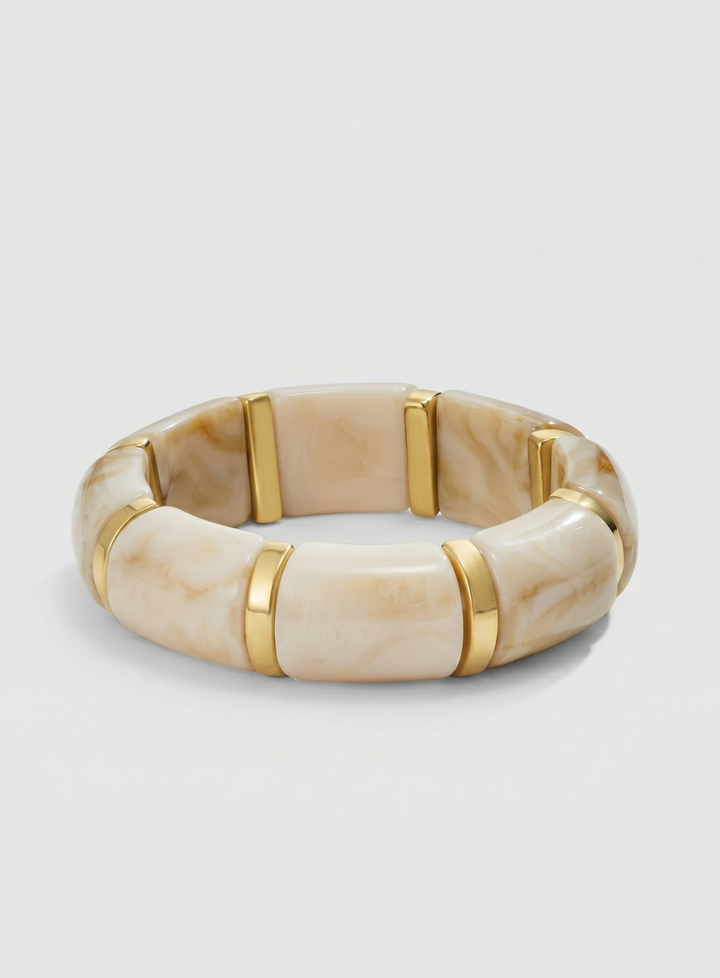 Vintém d'Ouro - Pulseira Elegância Creme