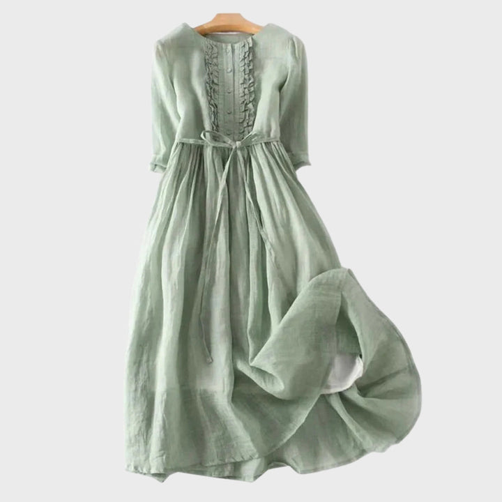 Vintém d'Ouro - Vestido Longo Minimalista