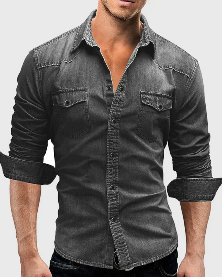 Vintém d'Ouro - Camisa de jeans