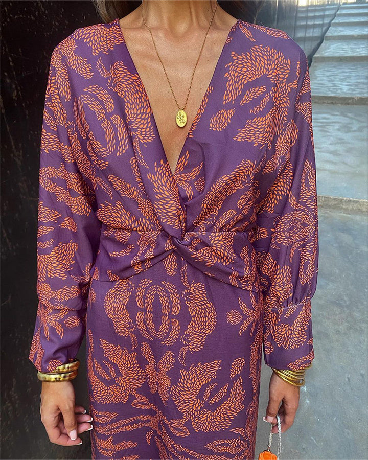 Vintém d'Ouro - Vestido midi sofisticação