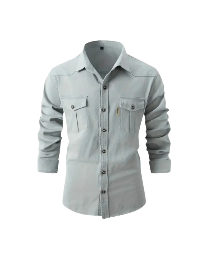Vintém d'Ouro - Camisa de ganga casual
