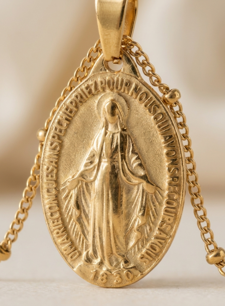 Vintém d'Ouro - Colar com Medalha Milagrosa