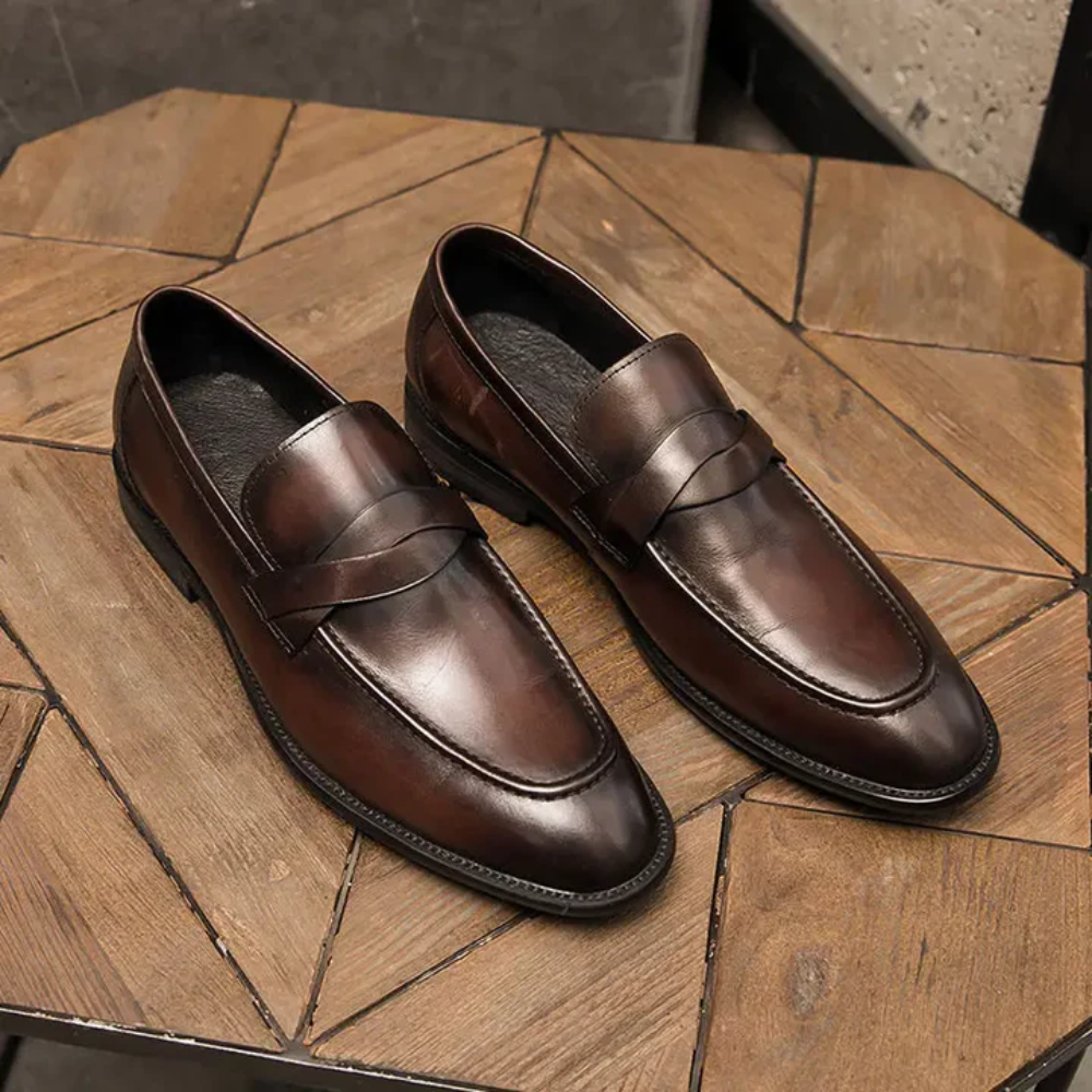Vintém d'Ouro - Mocassins de couro elegantes