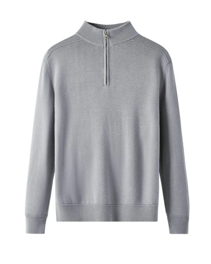 Vintém d'Ouro - Camisola de lã Merino com fecho de correr Capri