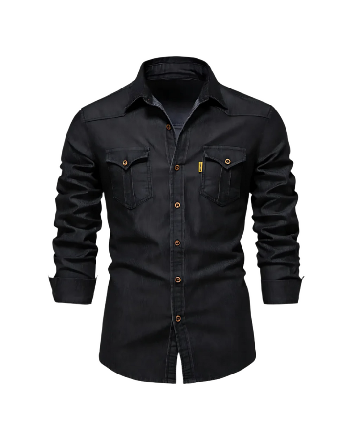 Vintém d'Ouro - Camisa de jeans