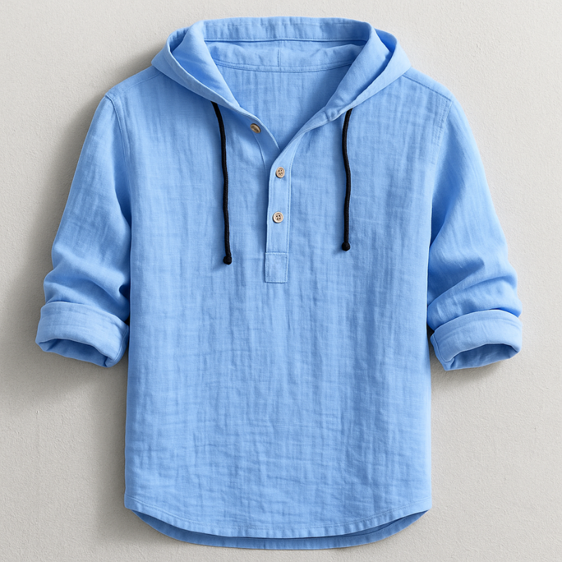Vintém d'Ouro - Camisa elegante com capuz