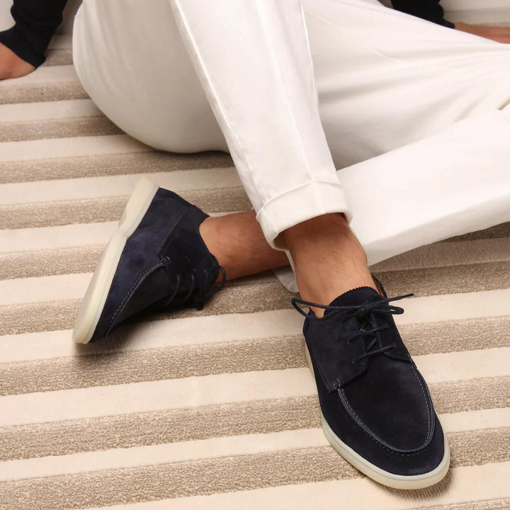 Vintém d'Ouro - Sapatos de camurça para negócios