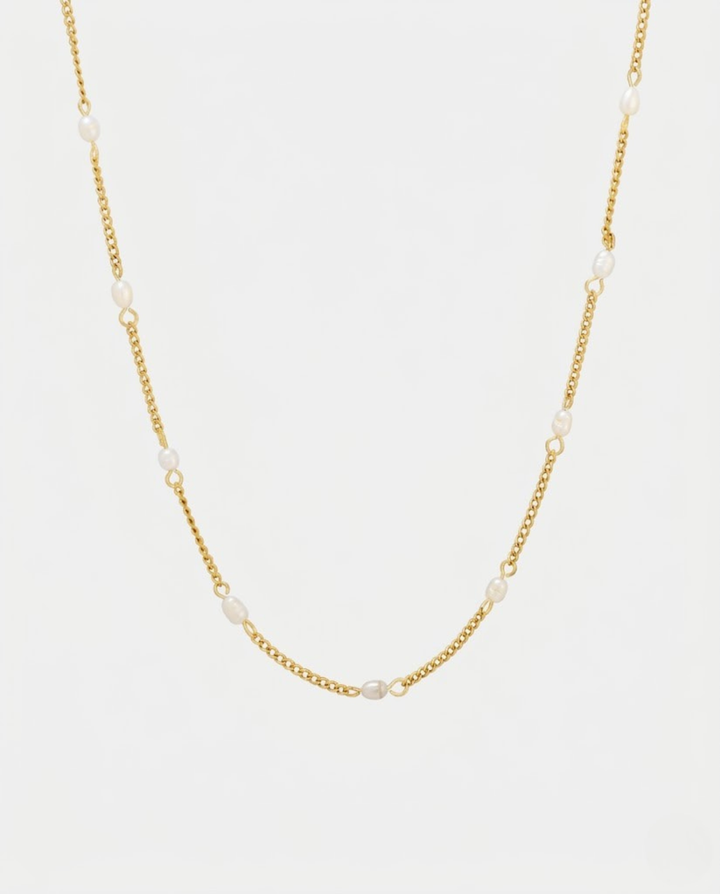 Vintém d'Ouro - Colar de Pérolas Minimalista