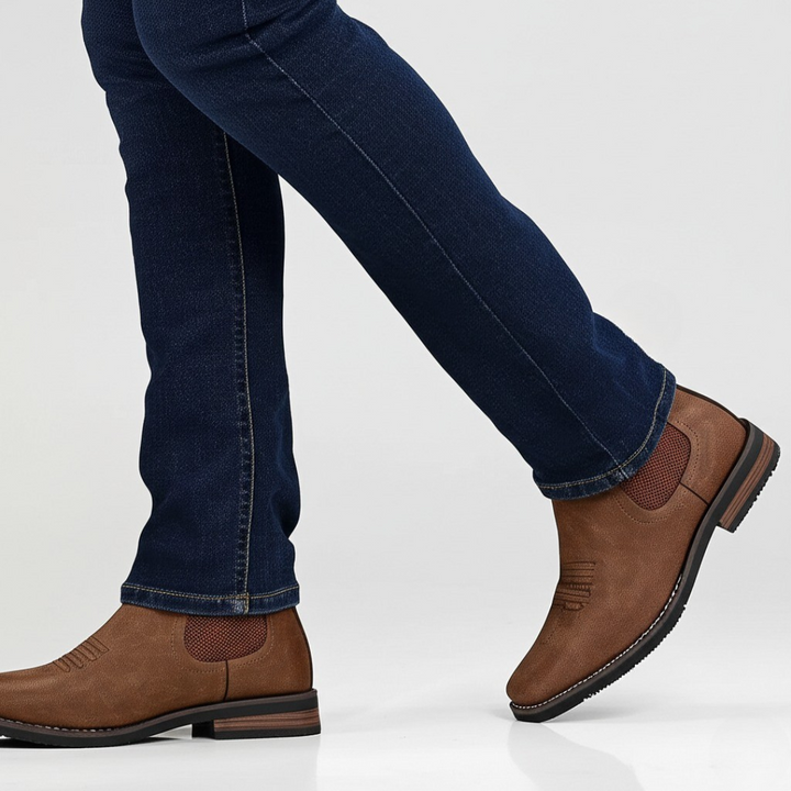 Vintém d'Ouro - Botas de couro elegantes para homem