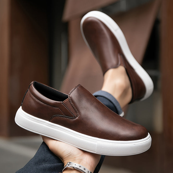 Vintém d'Ouro - Sapatos casuais de couro sem atacadores