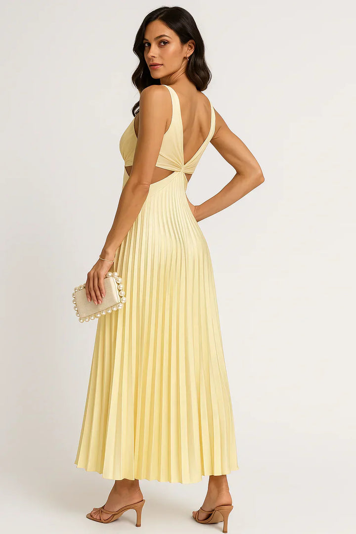 Vintém d'Ouro - Vestido Midi Sem Mangas