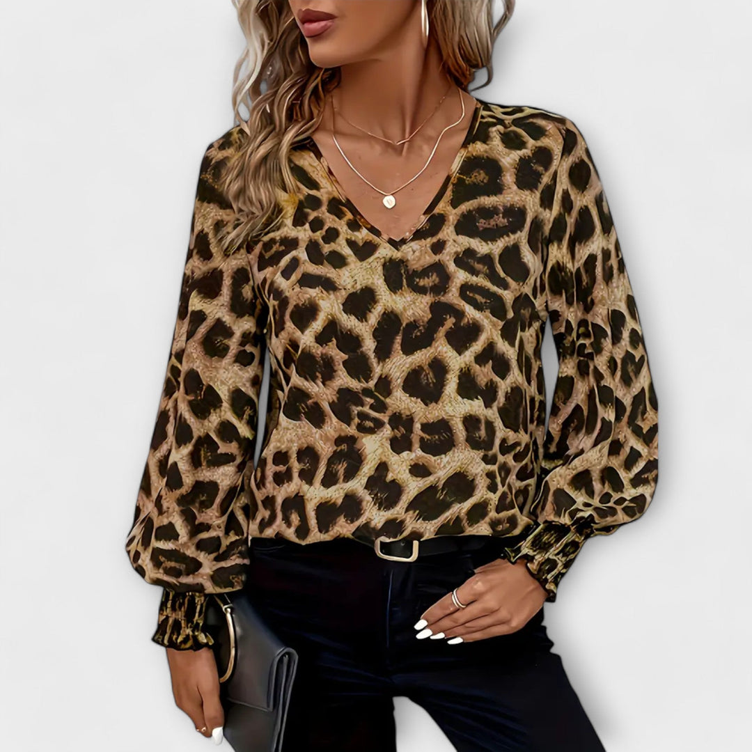 Vintém d'Ouro - Blusa Estilosa Leopardo