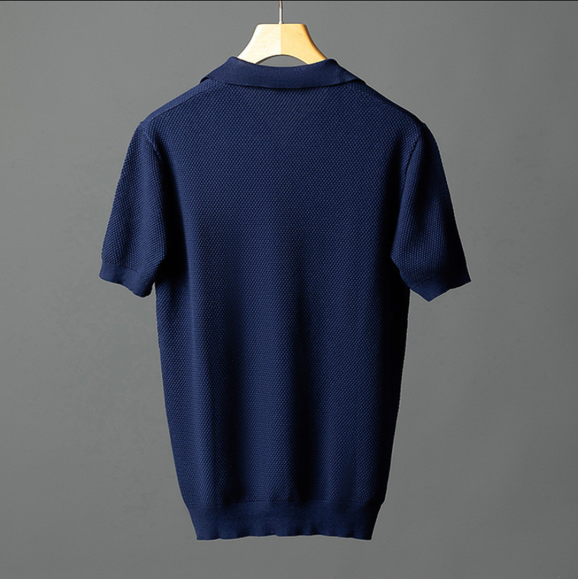 Vintém d'Ouro - Camisa pólo elegante em malha de algodão