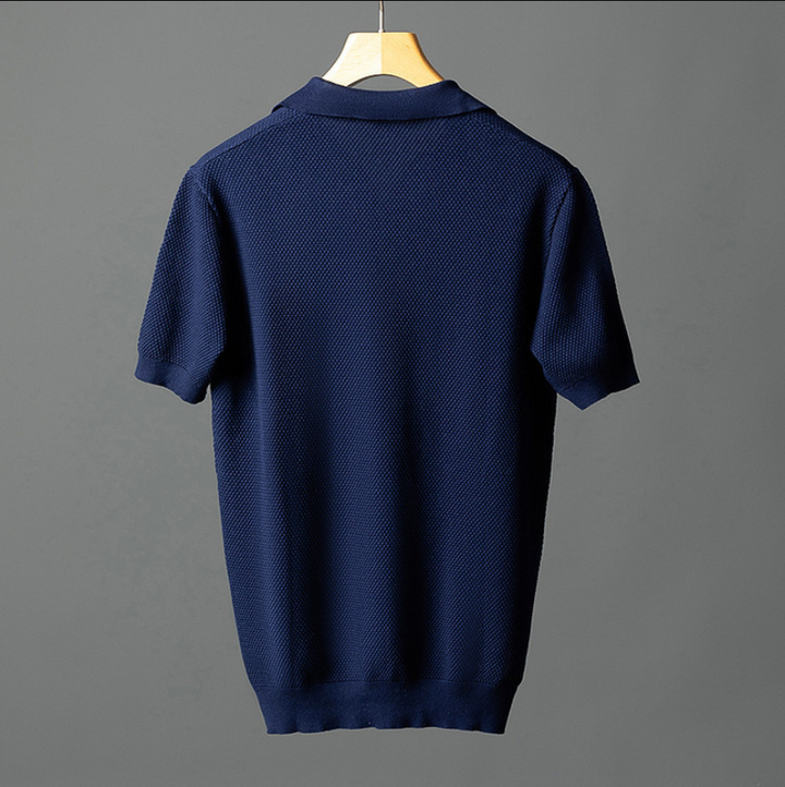 Vintém d'Ouro - Camisa pólo elegante em malha de algodão